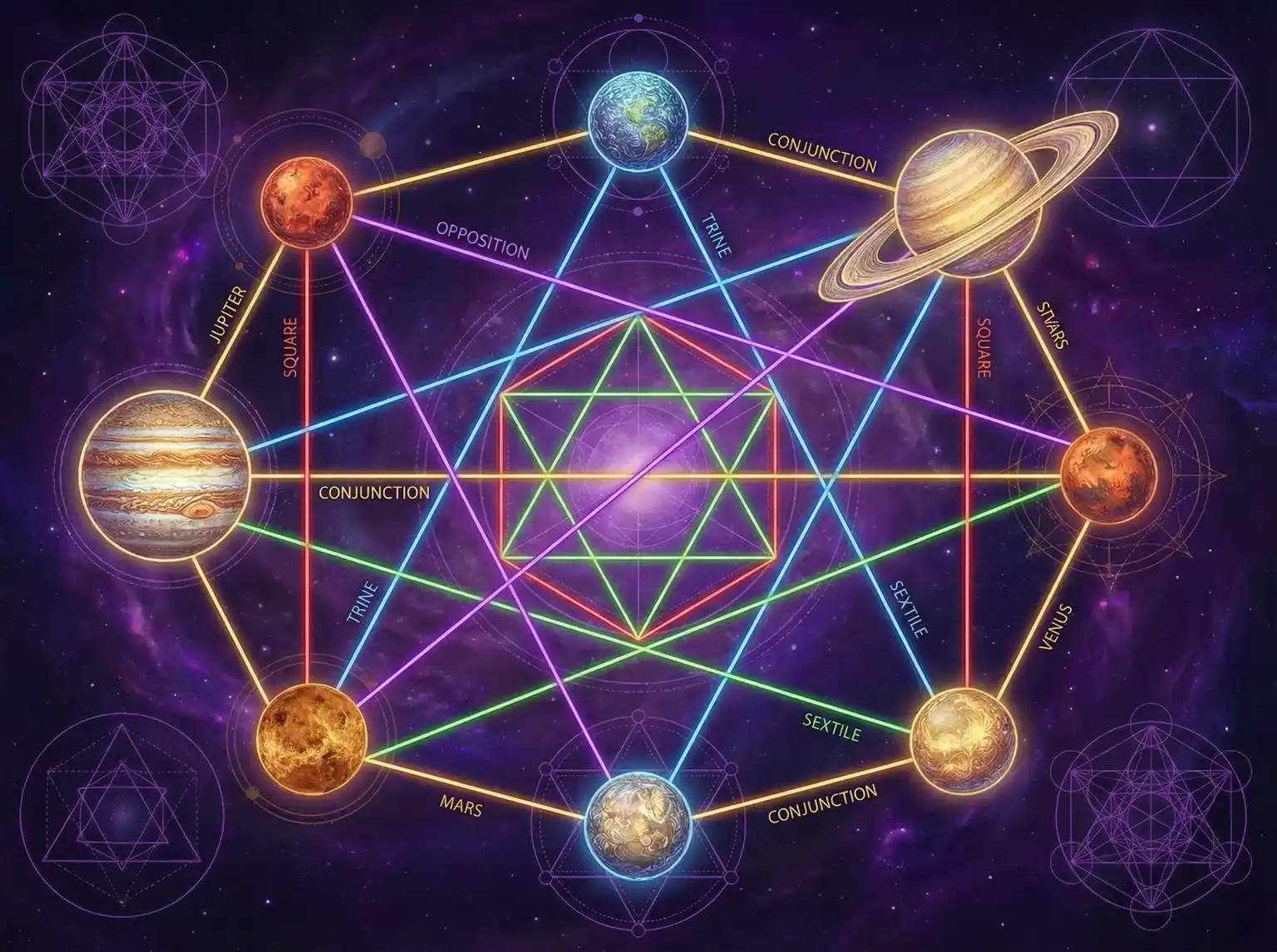 行星相位解读 - 夏家三千金第二部全集 | 占星学进阶